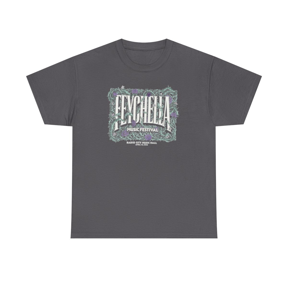 Eeychema Music Festival Tee | Band Logo, Gothic Frame, Black Shirt Not Another D&D Podcast - alternate angle 3, merchandise