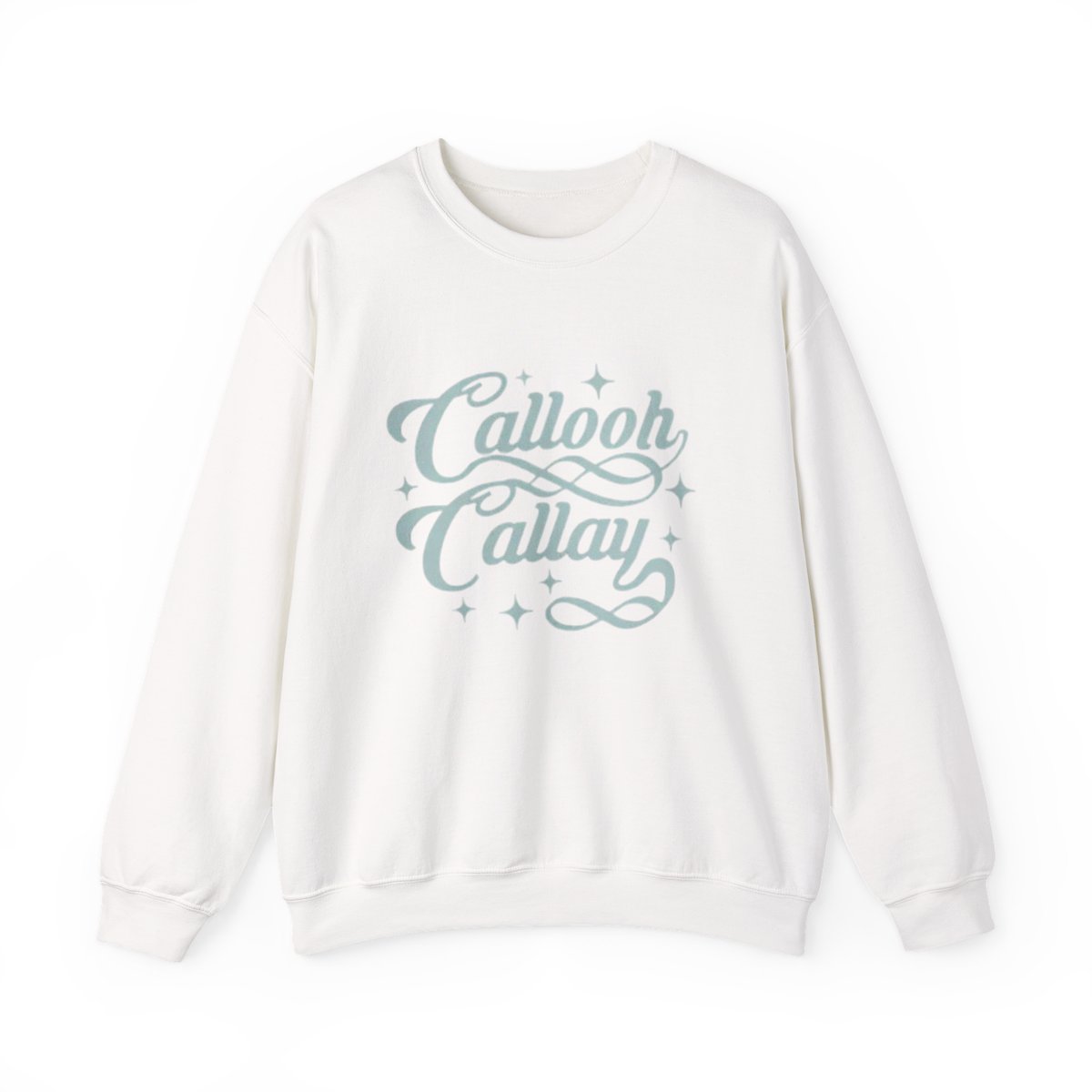 Callooh Callay sweatshirt | whimsical script lettering, stars Not Another D&D Podcast