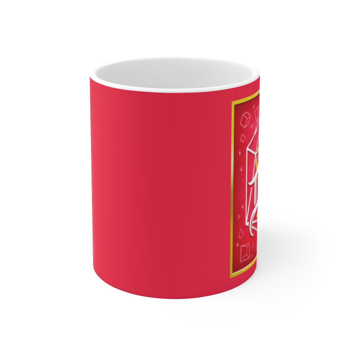 Chinese New Year Red Lantern Mug | 11oz Ceramic Zodiac Decoration Not Another D&D Podcast - alternate angle 1, merchandise